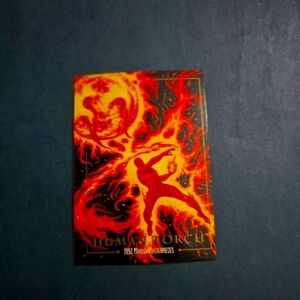 1992 Marvel Masterpiece Human Torch error cut trading card